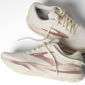 Brooks Adrenaline GTS 24 Women's Run/Walk Road Coconut/Rose Gold/ White Size 7.5